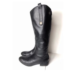 Sam Edelman 6.5 Penny Black Leather Riding Boot